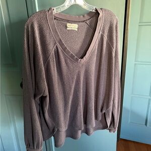 Urban Outfitters Women's Gray blue V Neck Sweater